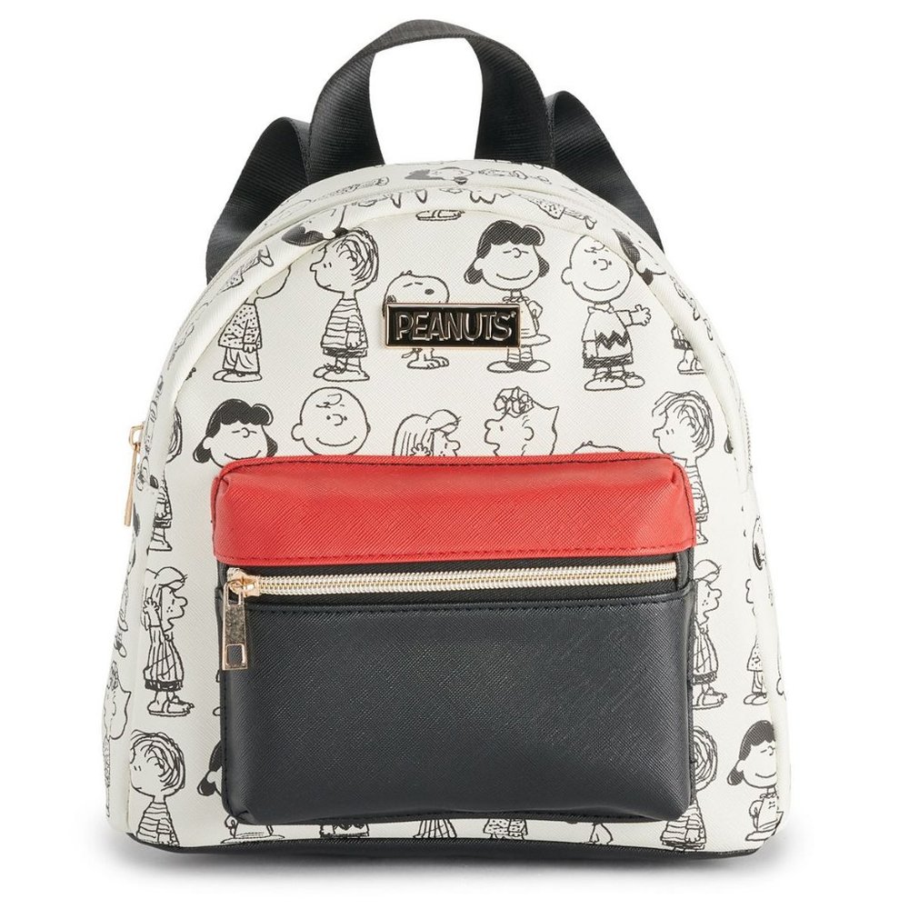 Peanuts Characters Mini Backpack - Charlie Brown Snoopy Linus Lucy Patty